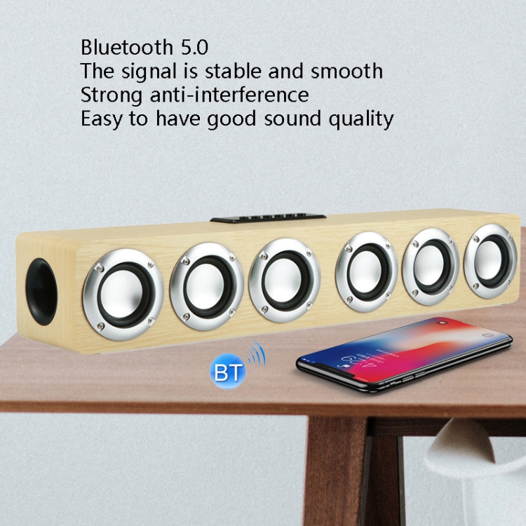M1 Bluetooth Speaker Alarm Clock Wooden Wireless Desktop Loudspeaker(Yellow) M1 Bluetooth Speaker Alarm Clock Wooden Wireless Desktop Loudspeaker(Yellow)