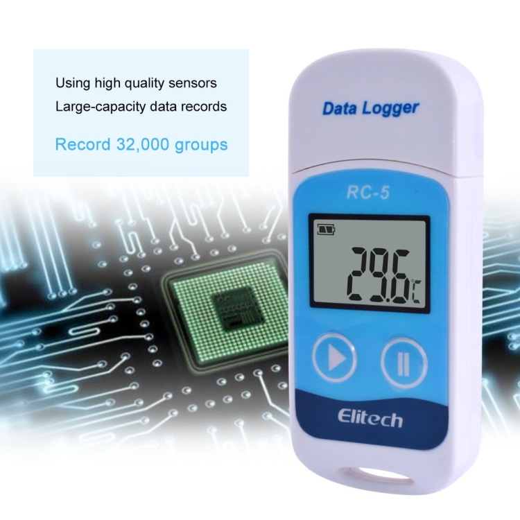 TTE35065 Digital USB Temperature Data Logger for Warehouse Storage ...