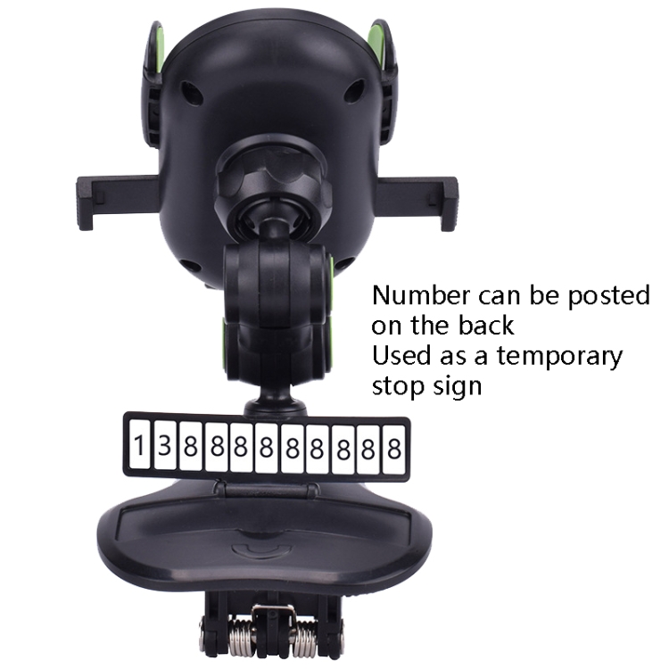 Dashboard Rearview Mirror Sun Visor Bracket Multi-Function Car Mobile Phone Holder(Black) Dashboard Rearview Mirror Sun Visor Bracket Multi-Function Car Mobile Phone Holder(Black)