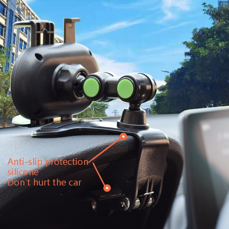 Dashboard Rearview Mirror Sun Visor Bracket Multi-Function Car Mobile Phone Holder(Black) Dashboard Rearview Mirror Sun Visor Bracket Multi-Function Car Mobile Phone Holder(Black)
