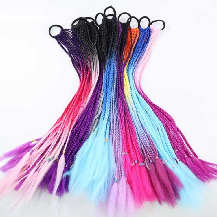 2 PCS FQXBMW Parrucche colorate a fascia per capelli a treccia Parrucche di  seta di mais