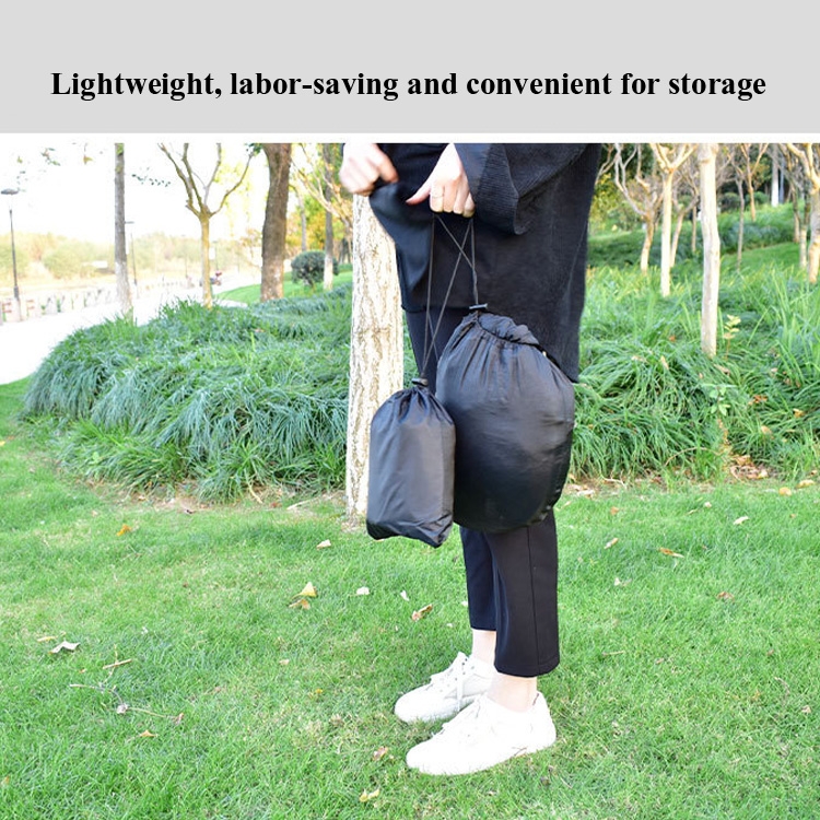 Strut Mosquito Net Hammock Diamond Sunshade Set Outdoor Camping Automatic Quick-Open Anti-Mosquito Hammock Canopy Set(Black) - B5