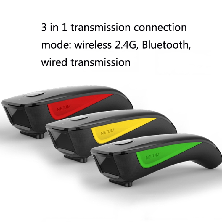 Escáner inalámbrico Bluetooth NETUM, escáner de código de barras portátil Warehouse Express, modelo: C990 bidimensional - B1