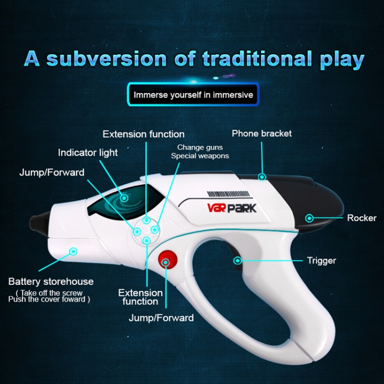 A9 AR Bluetooth Game Pistol Sports Somatosensory Shooting Game Mobile Phone Handle, Style: English A9 AR Bluetooth Game Pistol Sports Somatosensory Shooting Game Mobile Phone Handle, Style: English