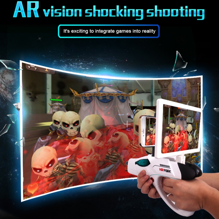 A9 AR Bluetooth Game Pistol Sports Somatosensory Shooting Game Mobile Phone Handle, Style: English A9 AR Bluetooth Game Pistol Sports Somatosensory Shooting Game Mobile Phone Handle, Style: English