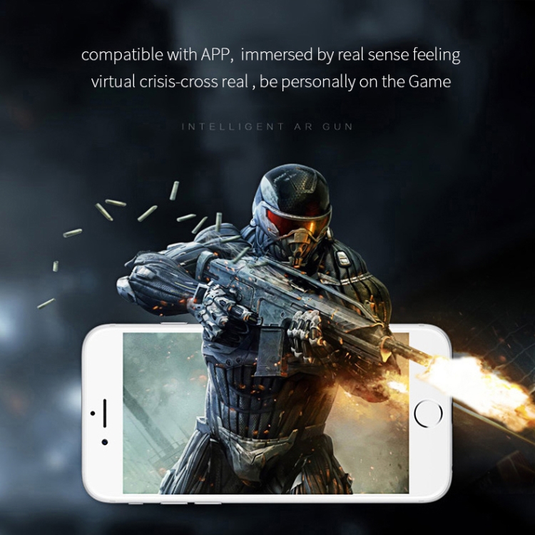 A9 AR Bluetooth Game Pistol Sports Somatosensory Shooting Game Mobile Phone Handle, Style: English A9 AR Bluetooth Game Pistol Sports Somatosensory Shooting Game Mobile Phone Handle, Style: English