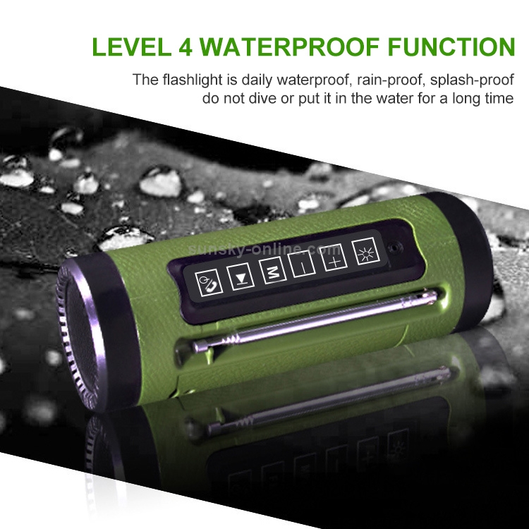 PL-89 Mini Bluetooth Speaker 2 in 1 Outdoor Sports Flashlight & Speaker Support Power Output(Green) PL-89 Mini Bluetooth Speaker 2 in 1 Outdoor Sports Flashlight & Speaker Support Power Output(Green)