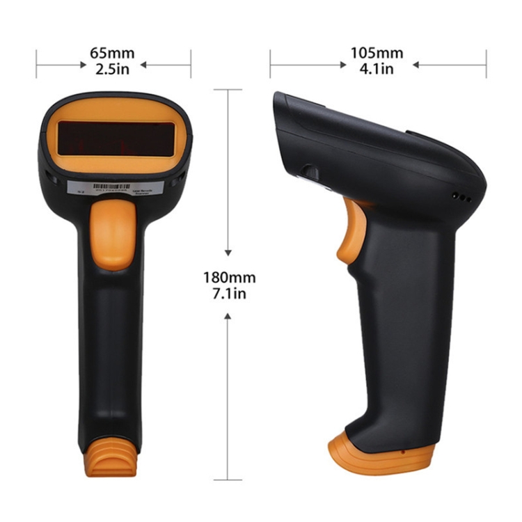 Express Barcode Scanner With Storage USB Wireless Scanner