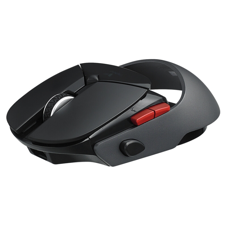 PULOO VT960 1600 DPI 7 KEYS MODO DUAL MACRO PROGRAMA SYMPHONY RGB Backlit Gaming Wireless Mouse (negro) - B1