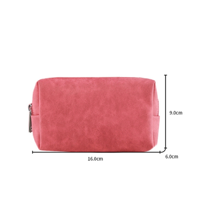 2 PCS Portable Digital Accessory Leather Bag Single Layer Storage Bag, Colour: Frosted (Light Gray) 2 PCS Portable Digital Accessory Leather Bag Single Layer Storage Bag, Colour: Frosted (Light Gray)
