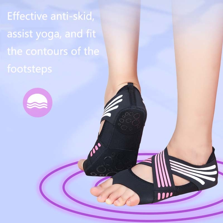 Womens Half Toe Five-Toe Grip Non-Slip Soft Soles Professional Ballet Yoga  Shoes Pilates Shoes Breathable Sneakers