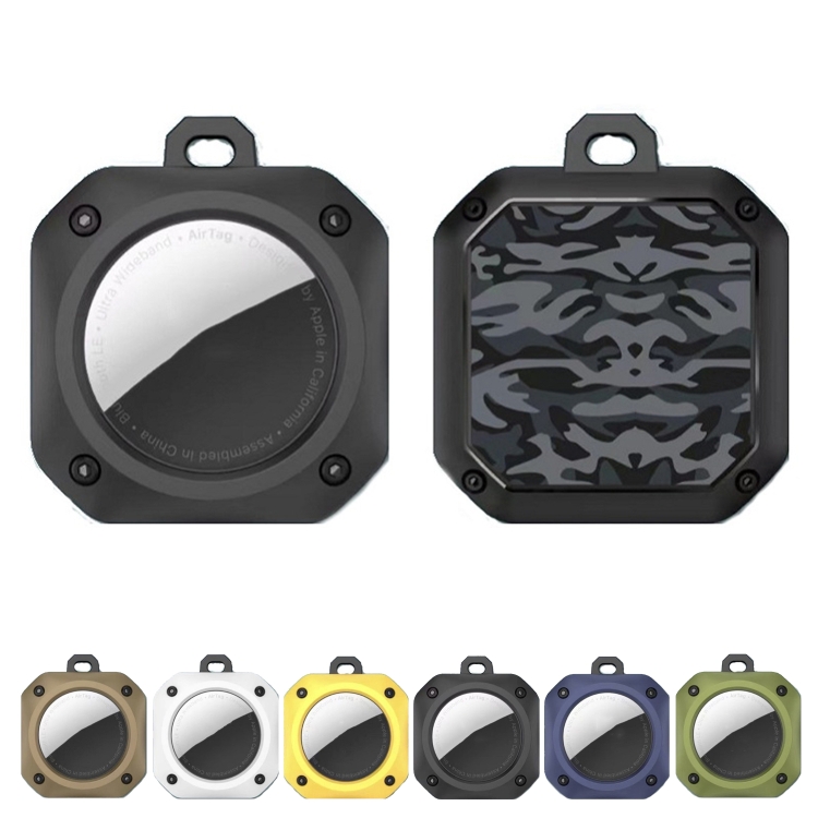 2 PCS For Apple Airtags Positioning Tracker Anti-Drop Anti-Lost Case Printing Protective Case(Black) 2 PCS For Apple Airtags Positioning Tracker Anti-Drop Anti-Lost Case Printing Protective Case(Black)