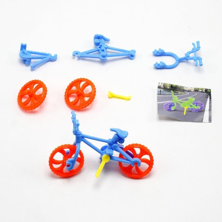 5 STKS DIY Gemonteerd Fiets Speelgoed Leren Handwerk Gereedschap Fiets Model Speelgoed voor Kleur