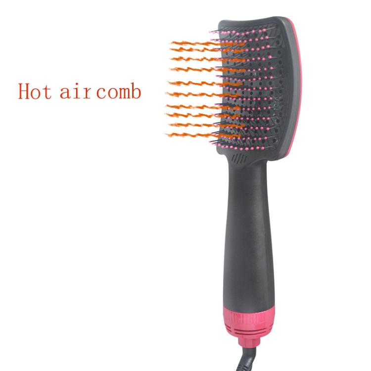 CCS-O-R Multifunctional Hot Air Comb, Plug Type:US Plug(Grass Green) - B3