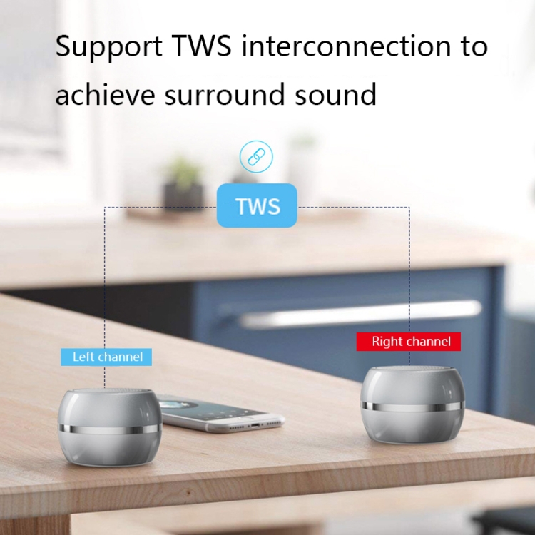 Aigo T26 TWS Full Frequency Mini Wireless Bluetooth Speaker(Black) Aigo T26 TWS Full Frequency Mini Wireless Bluetooth Speaker(Black)