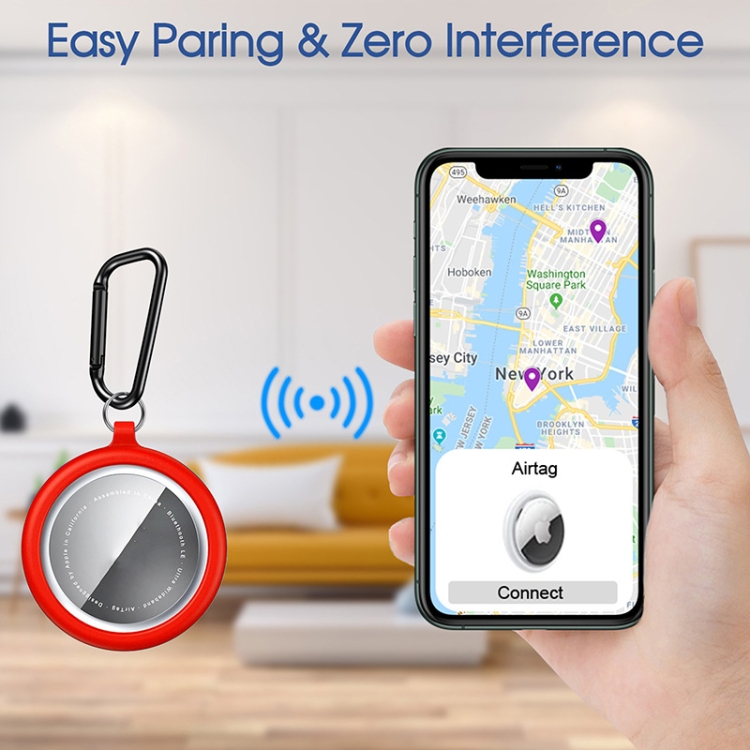 3 PCS For AirTag Tracker TPU All-Inclusive Protective Cover Case With Package and Hook(Blue) 3 PCS For AirTag Tracker TPU All-Inclusive Protective Cover Case With Package and Hook(Blue)
