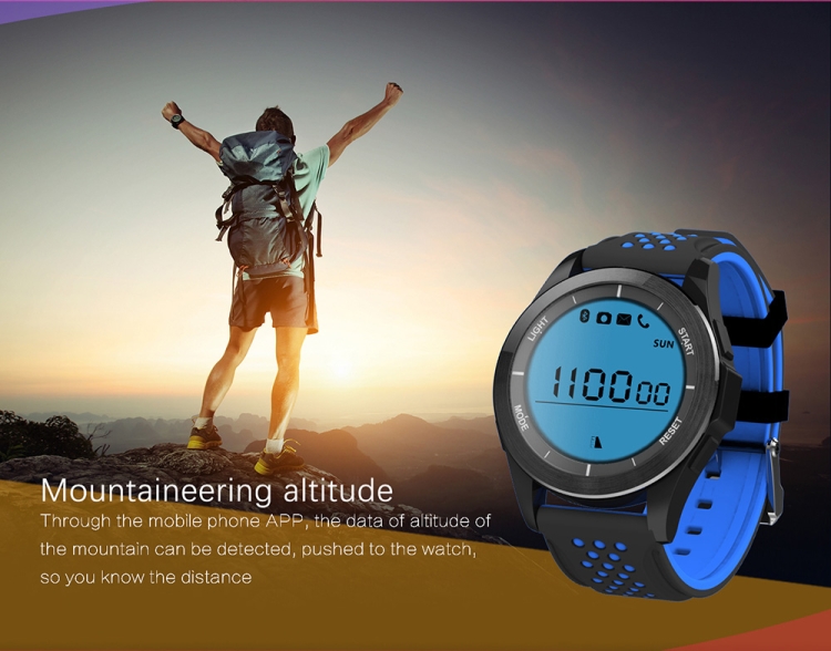 Smart watch f3 ip68 waterproof altitude 2024 meter thermometer pedometer smartwatch for ios android