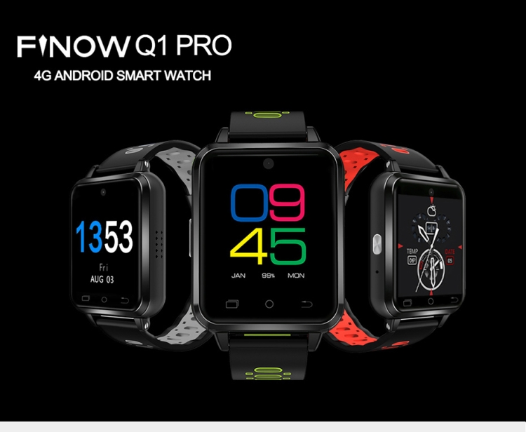 Q1 Pro 4G Smart Watch MTK6737 Android 1GB+8GB IP67 Waterproof, Supports  Pedometer Heart Rate Monitoring GPS Video Calls(Blue)
