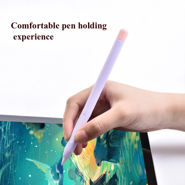 5sets 3 in 1 Stylus Silicone Protective Cover + Two-Color Pen Cap Set For Apple Pencil 2(Purple) 5sets 3 in 1 Stylus Silicone Protective Cover + Two-Color Pen Cap Set For Apple Pencil 2(Purple)