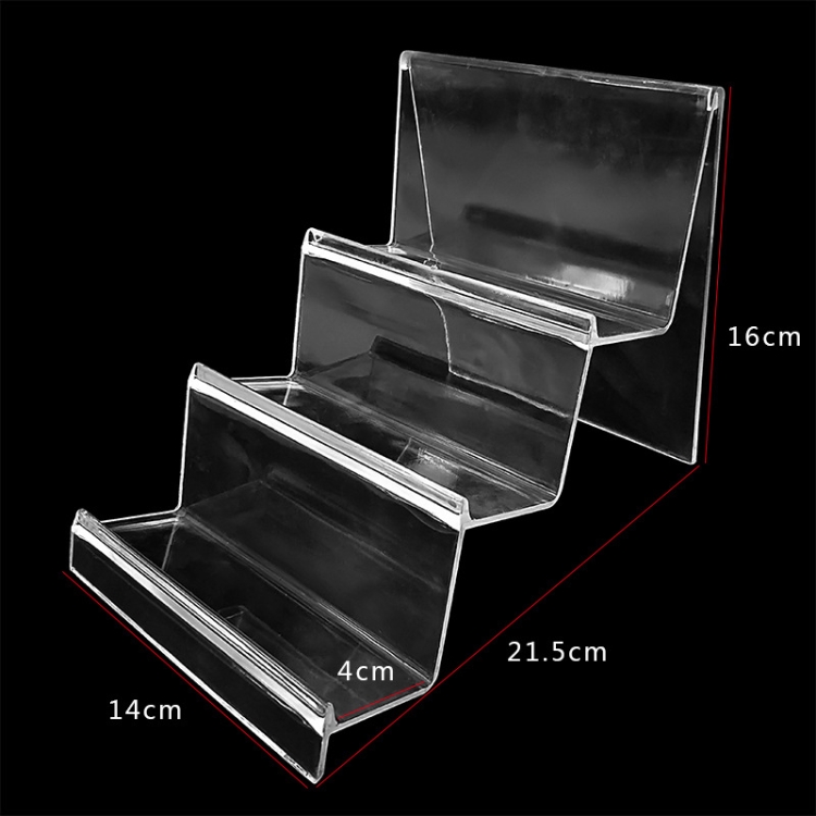 10 PCS Thickened Transparent Wallet Holder Plastic Phone Mask Display Stand Counter Display Stand,Specification: No. 4 3 Layer 10 PCS Thickened Transparent Wallet Holder Plastic Phone Mask Display Stand Counter Display Stand,Specification: No. 4 3 Layer