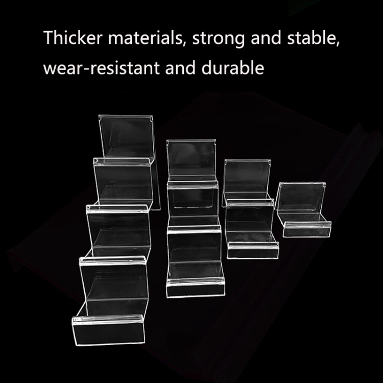 10 PCS Thickened Transparent Wallet Holder Plastic Phone Mask Display Stand Counter Display Stand,Specification: No. 4 3 Layer 10 PCS Thickened Transparent Wallet Holder Plastic Phone Mask Display Stand Counter Display Stand,Specification: No. 4 3 Layer