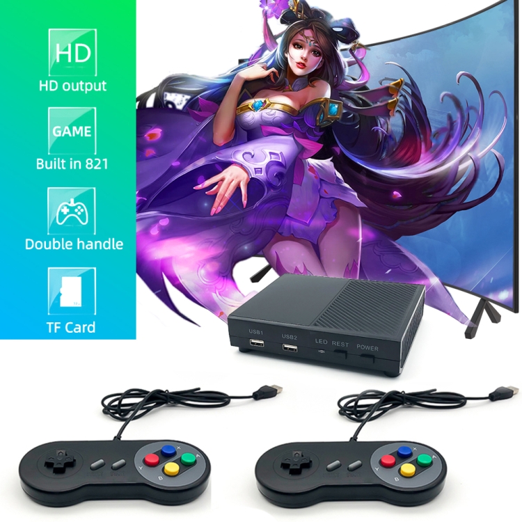 Sunsky Rs 95 Hd Mini Tv Game Console Retro Home Game Box With Double Wired Handle Built In 1 Games Eu Plug