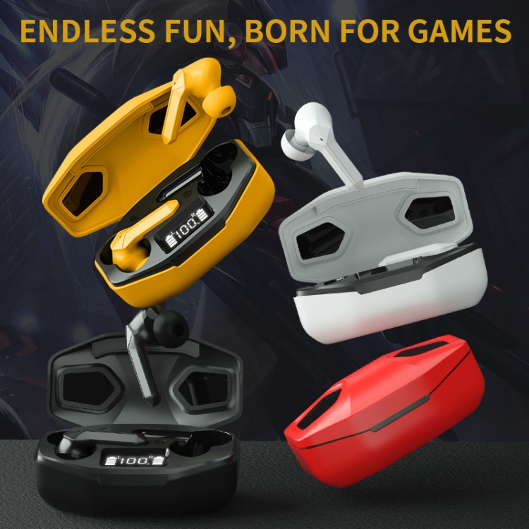 T68 TWS Low Latency Bluetooth 5.1 Gaming Earphone with Power Display(White) T68 TWS Low Latency Bluetooth 5.1 Gaming Earphone with Power Display(White)
