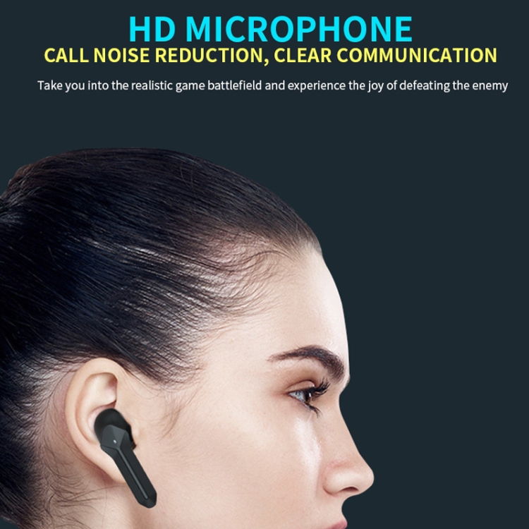 T68 TWS Low Latency Bluetooth 5.1 Gaming Earphone with Power Display(White) T68 TWS Low Latency Bluetooth 5.1 Gaming Earphone with Power Display(White)