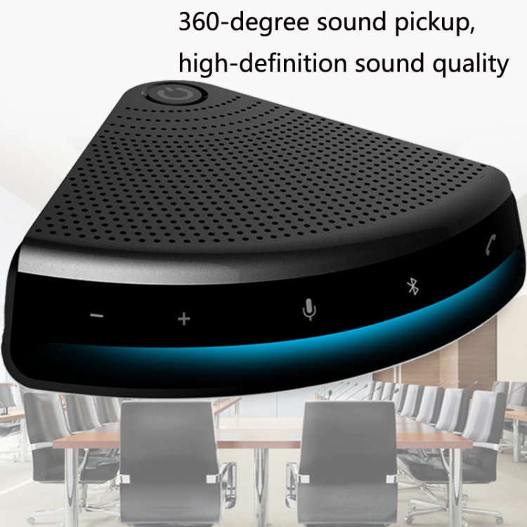 M260 Pickup de 360 ​​grados Voz Llamada USB Bluetooth Video Conferencia Micrófono webcast (negro sin grabación) - B4