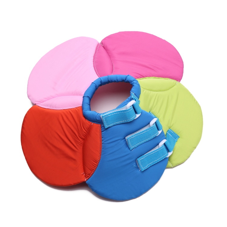 Pet Protection Collar Dog Flower Protection Collar, Specification: L(Rainbow )