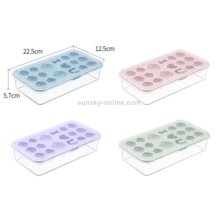 Ice cube mold one bite summer ice lattice single square shape