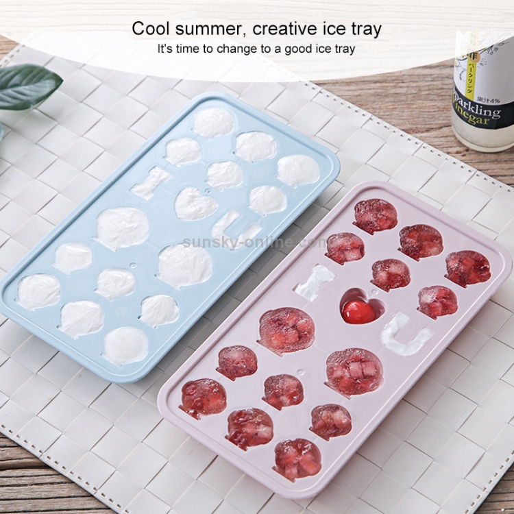 Ice cube mold one bite summer ice lattice single square shape