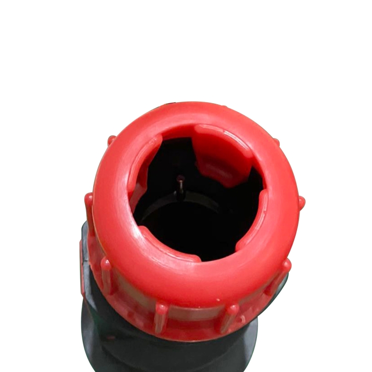32mm Pipe Diameter Outdoor Beach Sun Umbrella Accessories Large Plastic  Portable Spiral Ground Plug(Red Black)