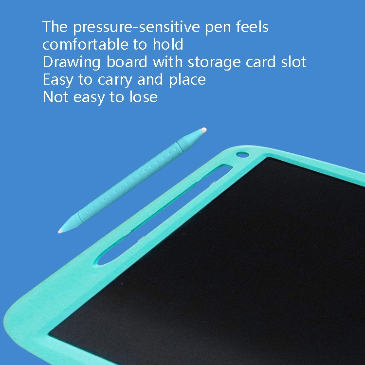 Tablero de pintura LCD de los niños Electronic Resaltar el panel escrito Tableta de carga inteligente, estilo: líneas monocromáticas de 9 pulgadas (azul) - B3
