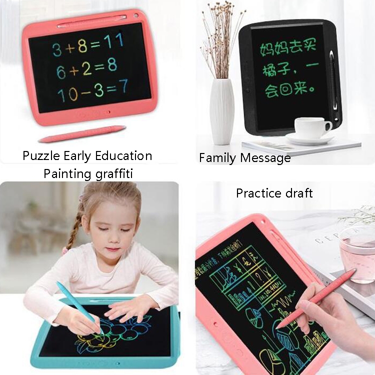 Tablero de pintura LCD de los niños Electronic Resaltar el panel escrito Tableta de carga inteligente, estilo: líneas monocromáticas de 9 pulgadas (azul) - B5