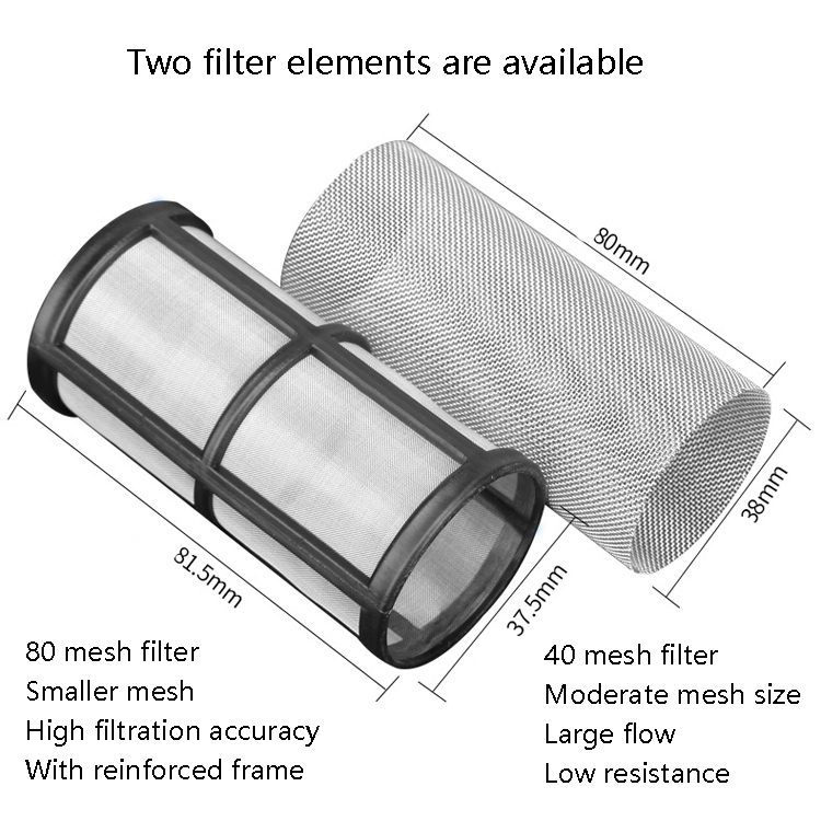 2 pièces tuyau d'arrosage filtre à eau, pré-filtre à eau 3/4 pouces, filtre  à eau