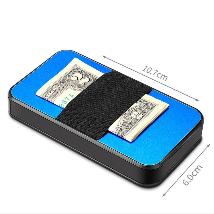 New-Bring Metal Card Holder RFID Anti-Theft Magnetic Automatic Shift Business Card Sase Waterproof Wallet, Colour: Grey - B1