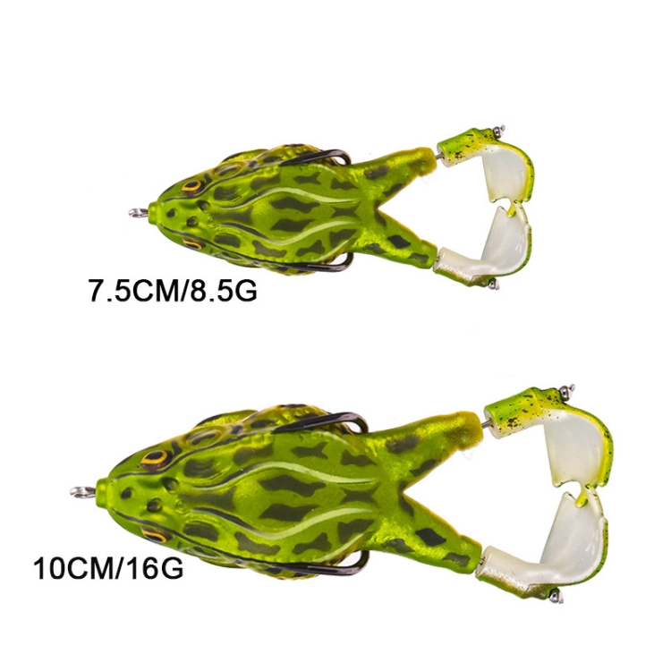 2 PCS Pierna giratoria Thunder Frog Simulation Road Sub-Soft Bait, Especificación: Pequeño 7.5cm 8.5g (4) - B2