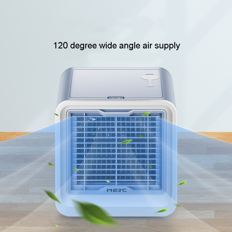 MG -191 Mini Air Cooler Home Dormitory Office Air Conditioning Fan Portable Small Desktop USB Fan(Sky Blue) - B3
