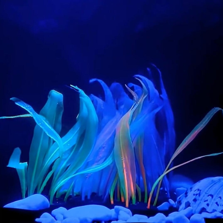Aquarium Fish Tank Decoration Landscape Silicone Simulation Coral Artificial Kelp Landscape Decoration, Size: HZ006 25cm Medium(Pink) - B2