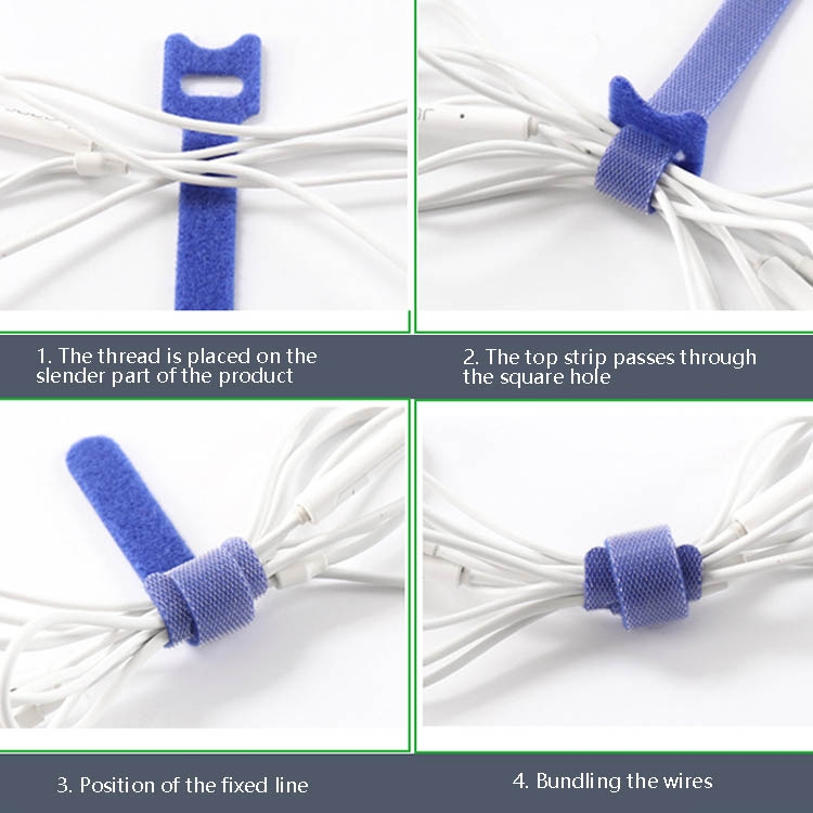 60 PCS T-Shaped Cable Organizer Belt Nylon Winder Buckle, Length: 15cm(Color Random Delivery) 60 PCS T-Shaped Cable Organizer Belt Nylon Winder Buckle, Length: 15cm(Color Random Delivery)