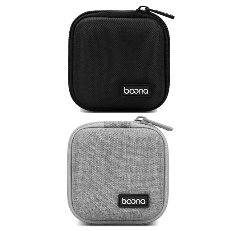 2 PCS Baona BN-F001 Headset Oxford EVA Storage Box Data Cable Charger Organizing Box(Gray) 2 PCS Baona BN-F001 Headset Oxford EVA Storage Box Data Cable Charger Organizing Box(Gray)