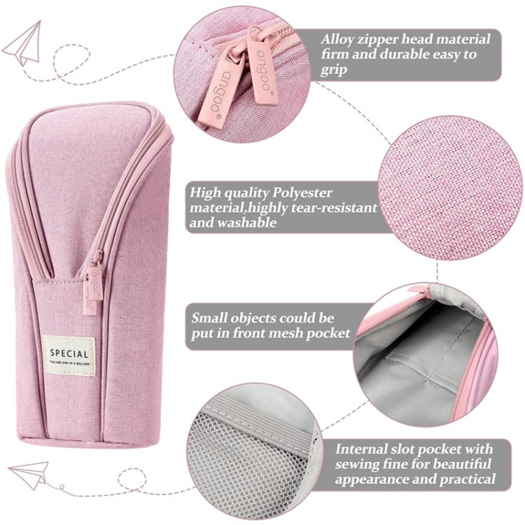 ANGOO Student Cute ThreeDimensional Pencil Case Large Capacity