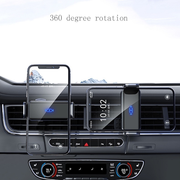 Vehicle-mounted Intelligent Induction Electric Mobile Phone Holder Car Air Outlet Navigation Frame(Abyss Black) Vehicle-mounted Intelligent Induction Electric Mobile Phone Holder Car Air Outlet Navigation Frame(Abyss Black)