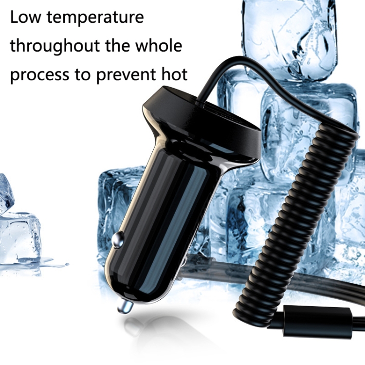 R3XK 1 In 3 Digital Display Car Charger QC3.0 Fast Charging Multifunctional Cigarette Lighter, Model: 17w(Black) R3XK 1 In 3 Digital Display Car Charger QC3.0 Fast Charging Multifunctional Cigarette Lighter, Model: 17w(Black)
