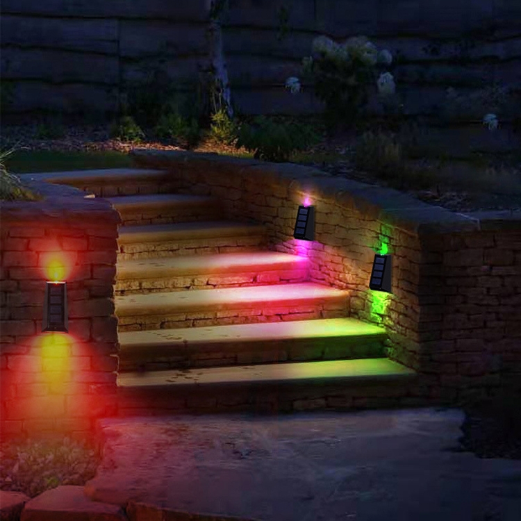 2 PCS N771 Solar Wall Light Up And Down Lights Outdoor Wall Lights