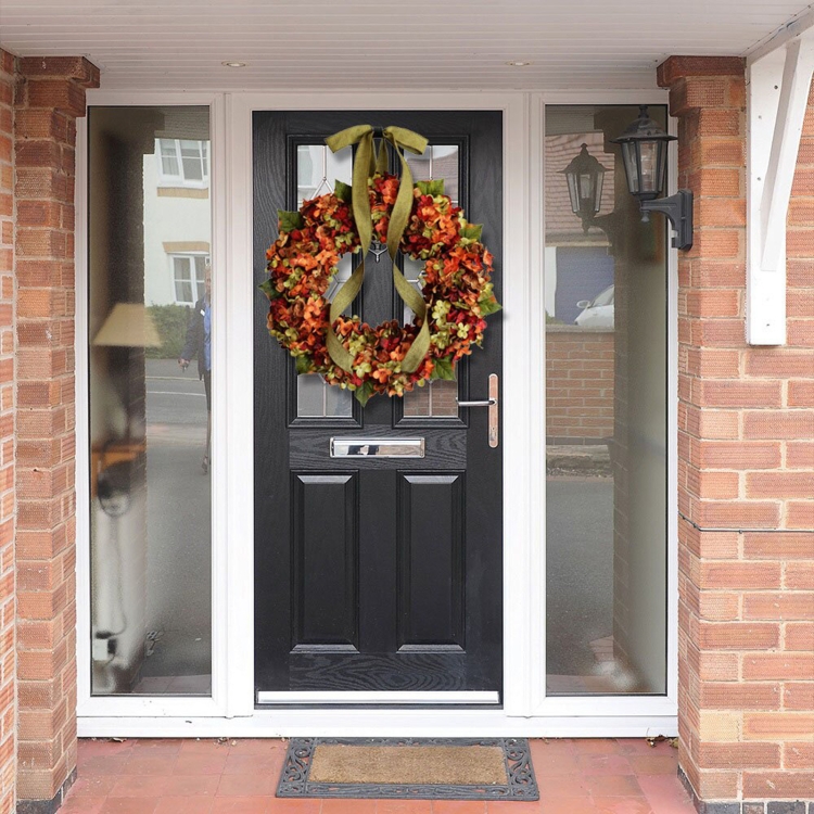 Hydrangea Wreath Door Hanging Artificial Flower Christmas Ornament, Size:  35cm