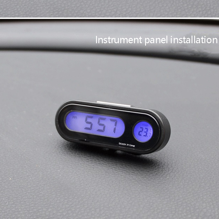 Car Clock Mini Electronic Digital 12 Hour System Portable For Car Easy ...
