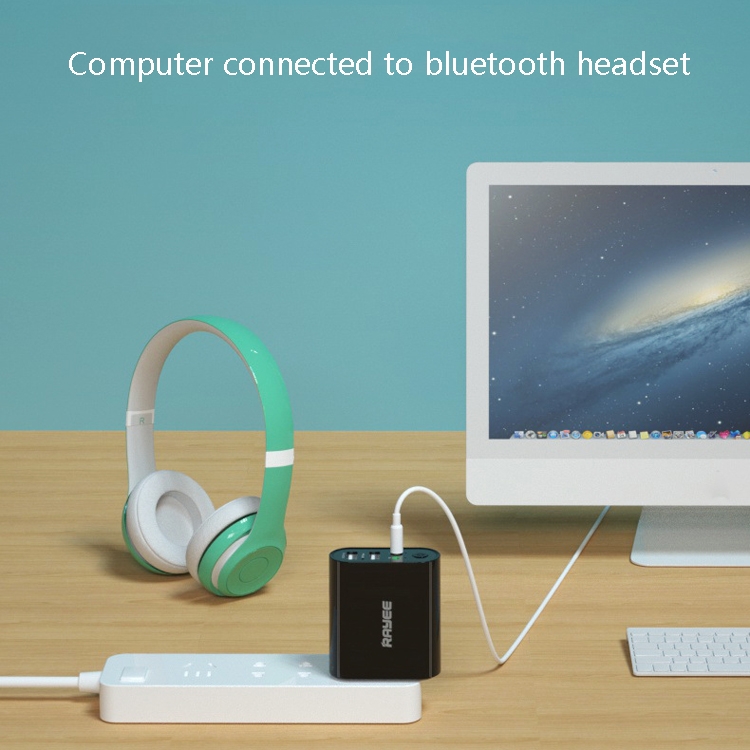 RAYEE K8 Bluetooth 5.0 Audio Receiver & Transmitter 2 in 1 Adapter Support 2.1A Fast Charge U Disk, US Plug RAYEE K8 Bluetooth 5.0 Audio Receiver & Transmitter 2 in 1 Adapter Support 2.1A Fast Charge U Disk, US Plug
