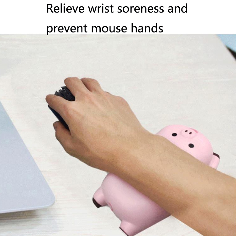 Piggy Office Protection Memoria de muñeca Espuma de espuma de reposo de mano de rebote lento Muñeca Mouse Pad (rosa) - B3